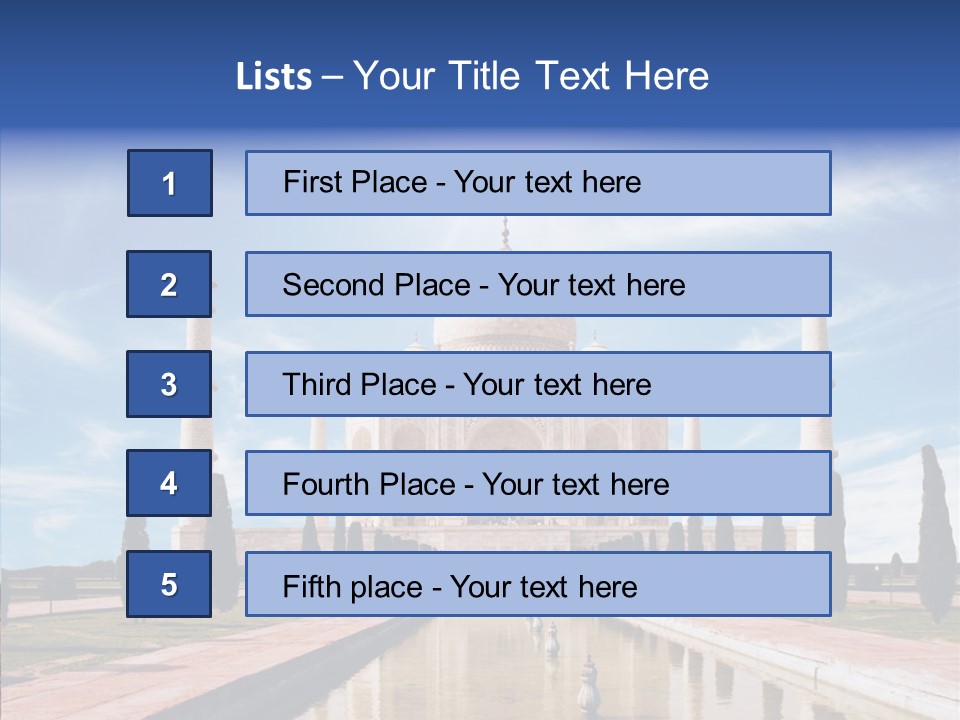 Landscape Symbol Beautiful PowerPoint Template