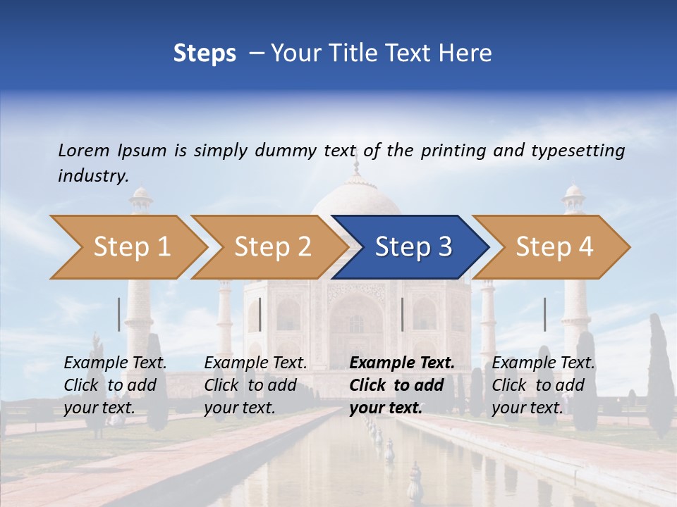 Landscape Symbol Beautiful PowerPoint Template