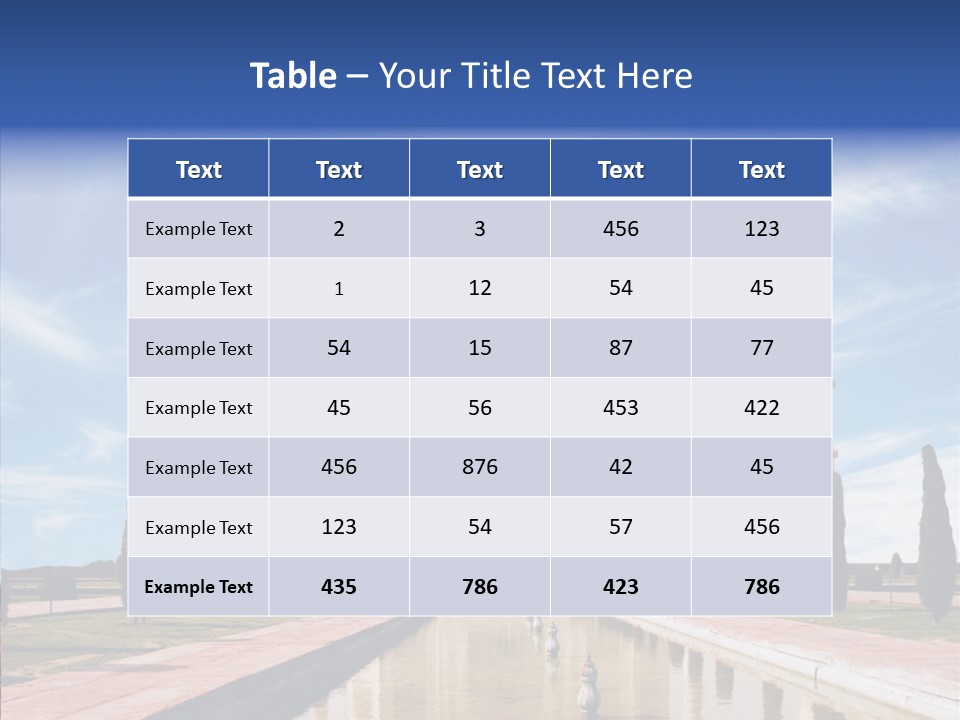 Landscape Symbol Beautiful PowerPoint Template