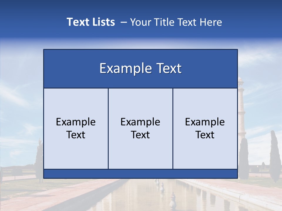 Landscape Symbol Beautiful PowerPoint Template