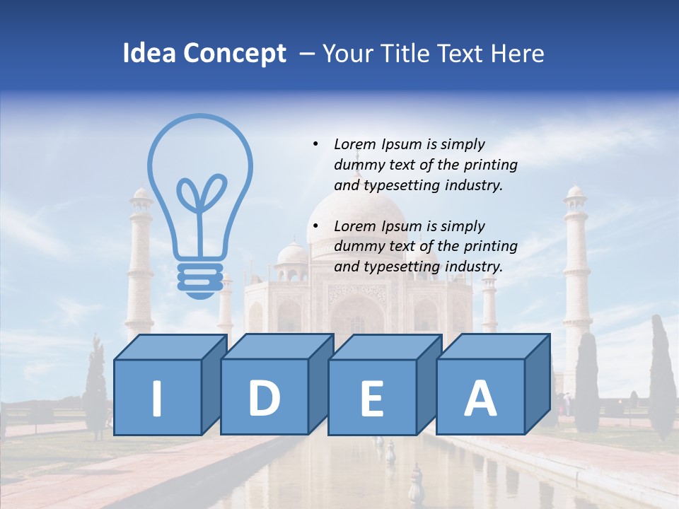 Landscape Symbol Beautiful PowerPoint Template