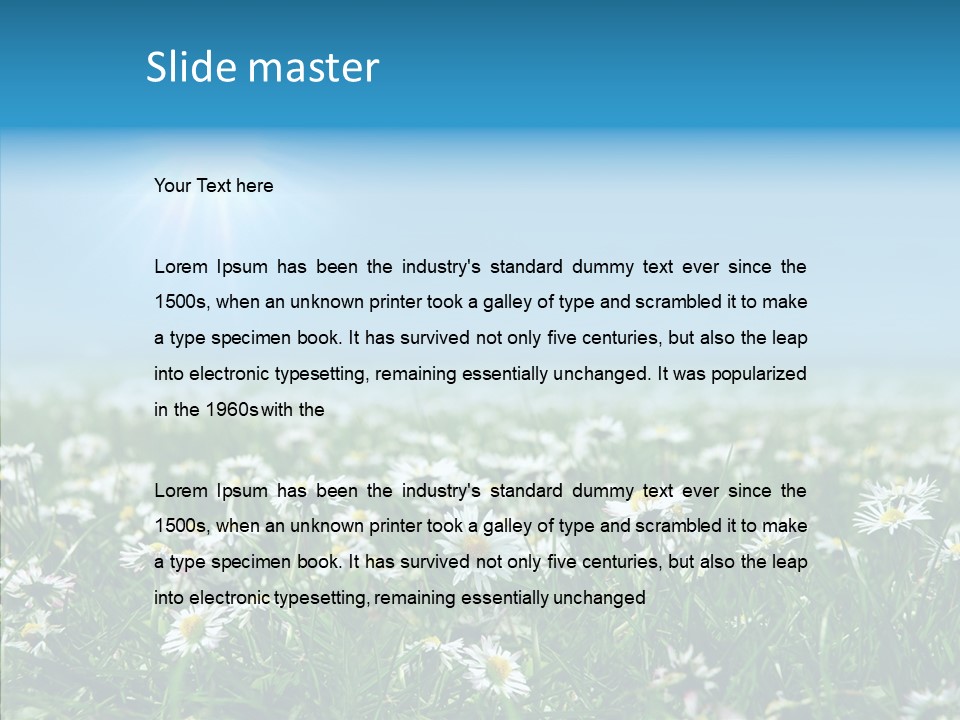Pasture Idyllic Agriculture PowerPoint Template