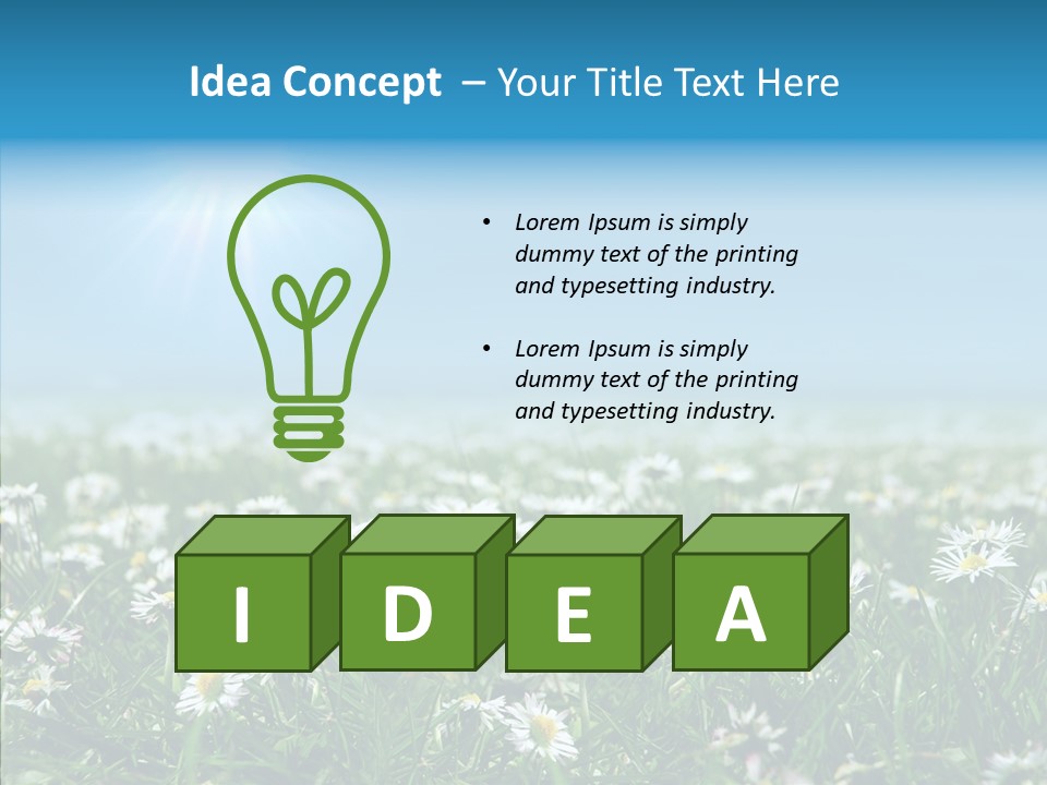 Pasture Idyllic Agriculture PowerPoint Template
