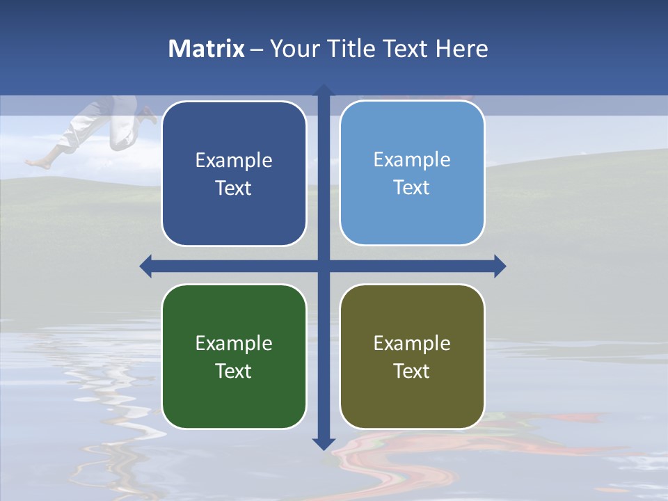 Beautiful Blue Running PowerPoint Template