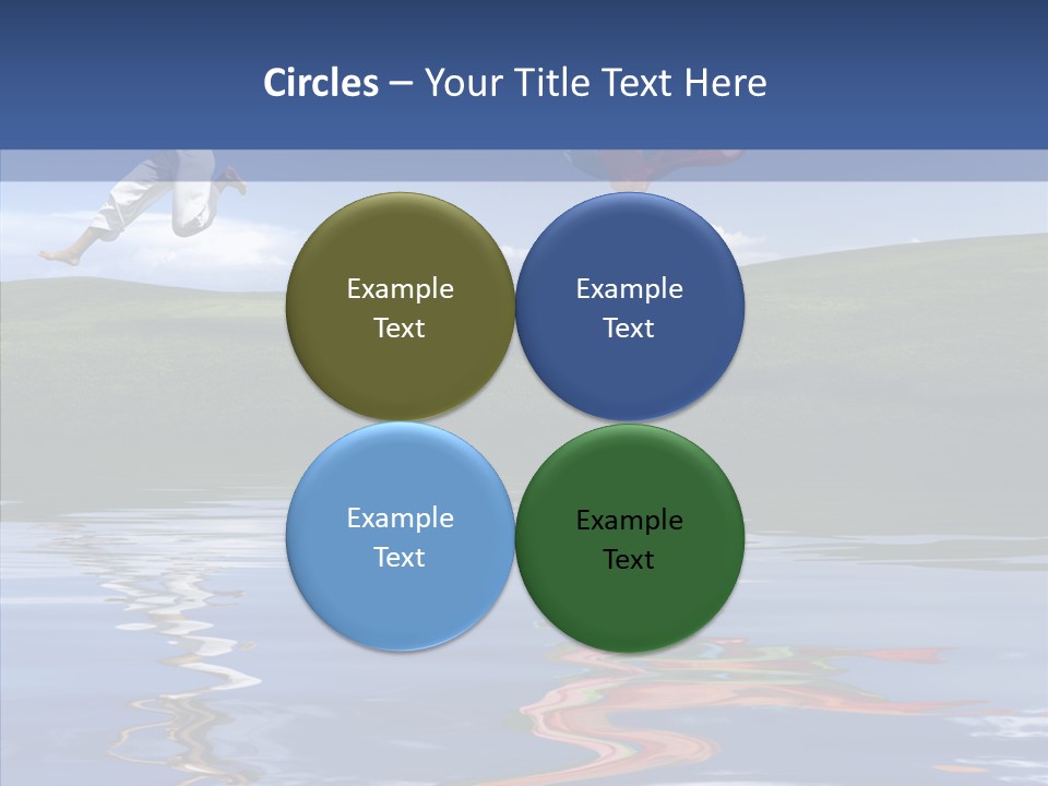 Beautiful Blue Running PowerPoint Template