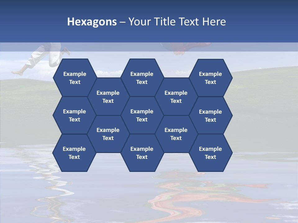 Beautiful Blue Running PowerPoint Template