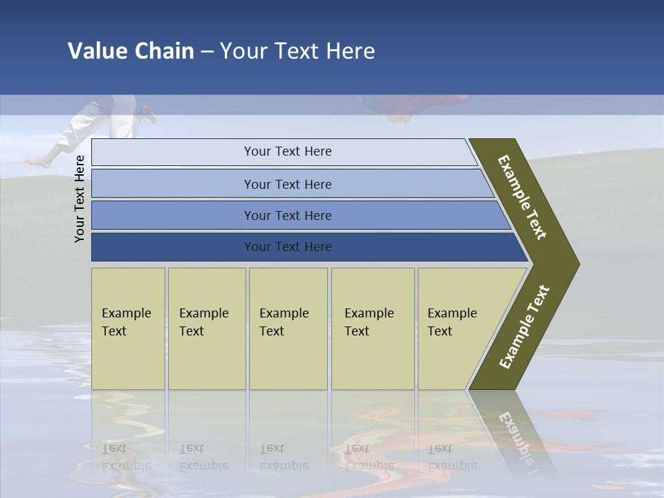 Beautiful Blue Running PowerPoint Template