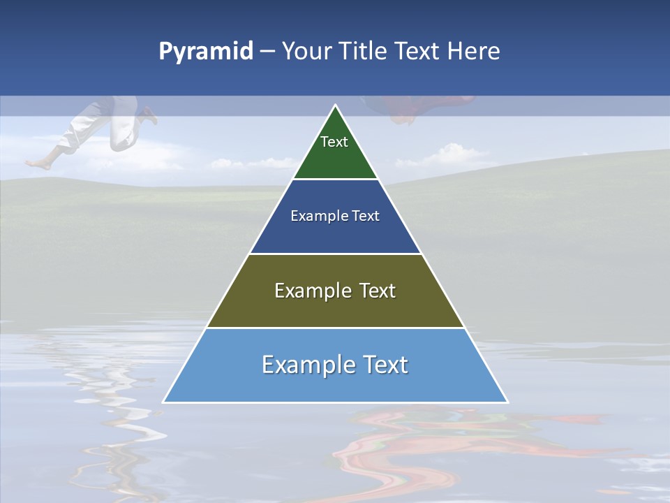 Beautiful Blue Running PowerPoint Template