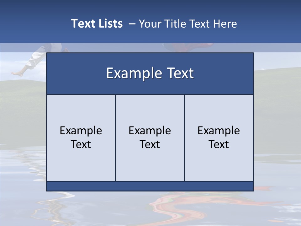 Beautiful Blue Running PowerPoint Template