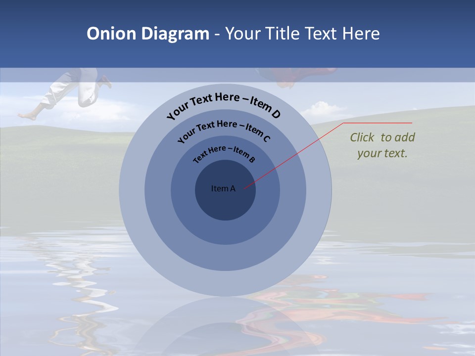 Beautiful Blue Running PowerPoint Template