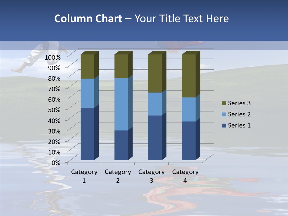 Beautiful Blue Running PowerPoint Template