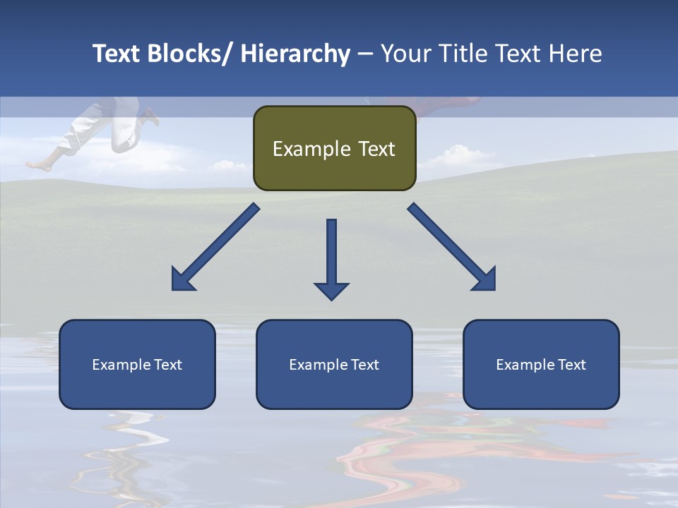 Beautiful Blue Running PowerPoint Template