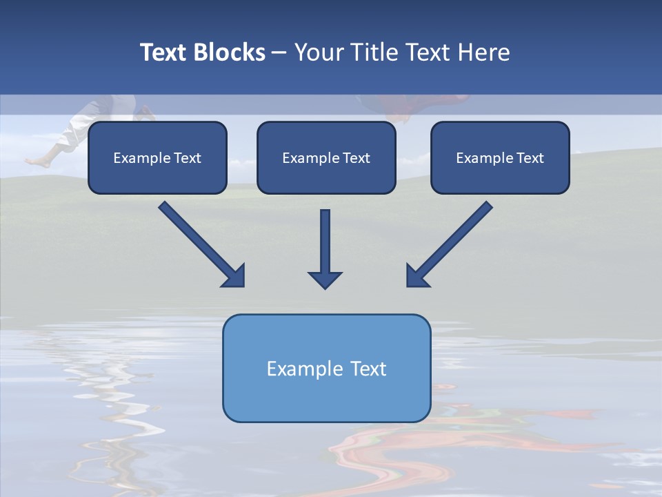 Beautiful Blue Running PowerPoint Template