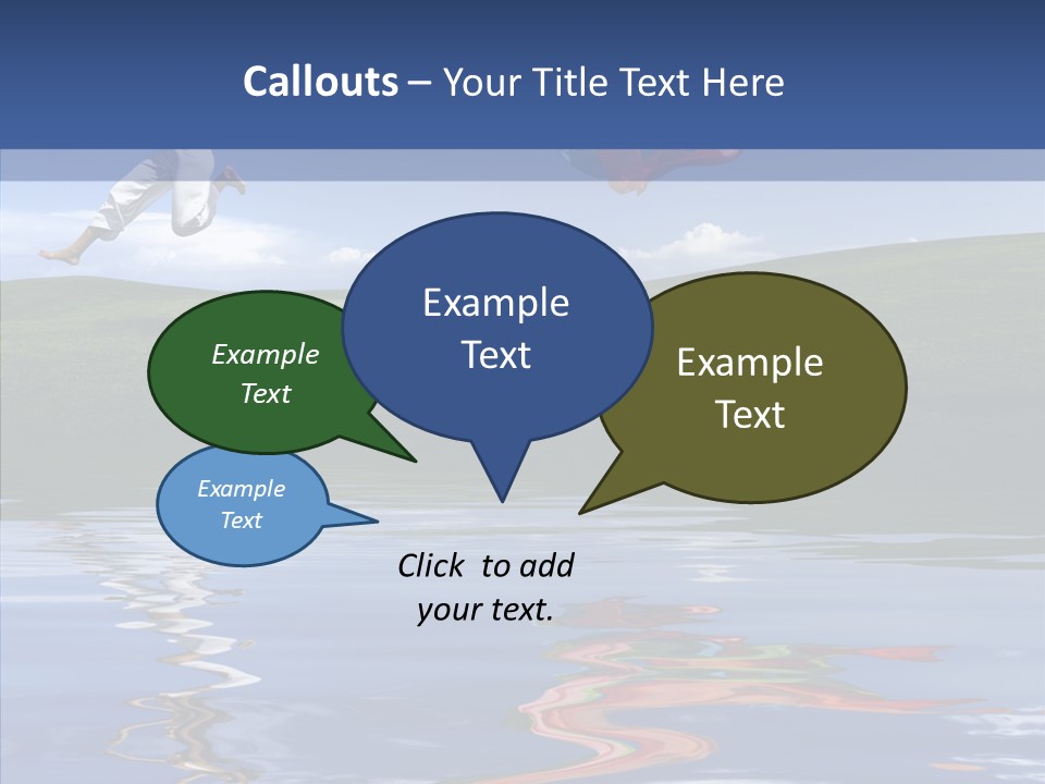 Beautiful Blue Running PowerPoint Template