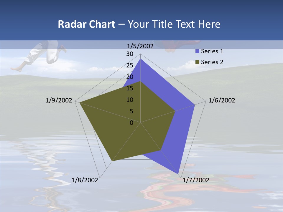 Beautiful Blue Running PowerPoint Template