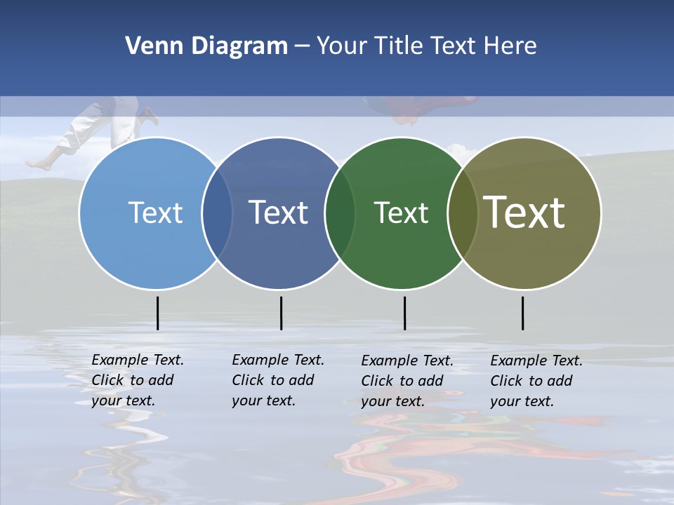 Beautiful Blue Running PowerPoint Template