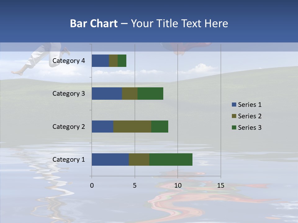Beautiful Blue Running PowerPoint Template
