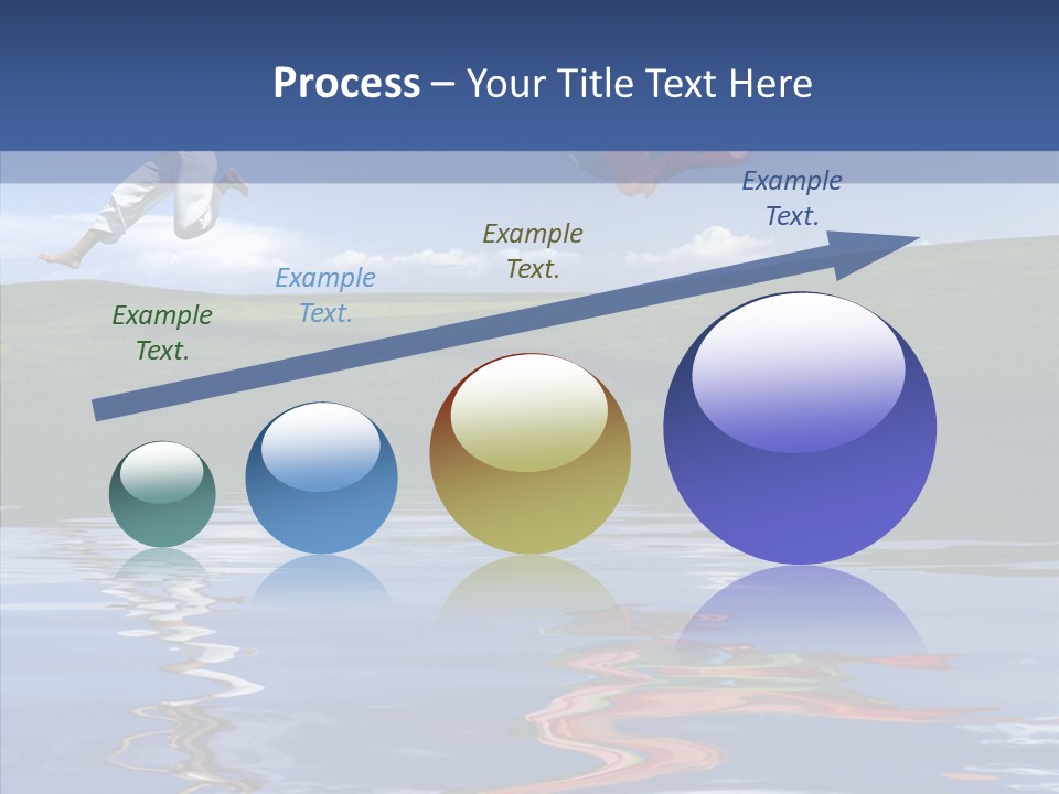 Beautiful Blue Running PowerPoint Template