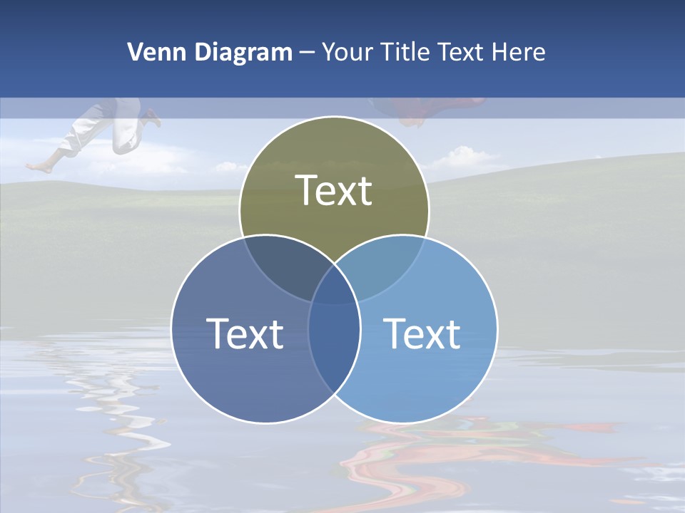 Beautiful Blue Running PowerPoint Template