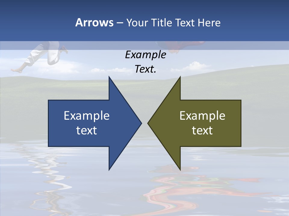 Beautiful Blue Running PowerPoint Template