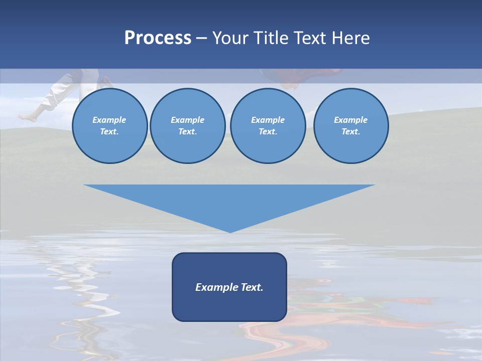 Beautiful Blue Running PowerPoint Template