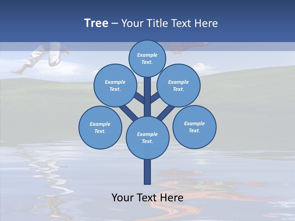 Beautiful Blue Running PowerPoint Template