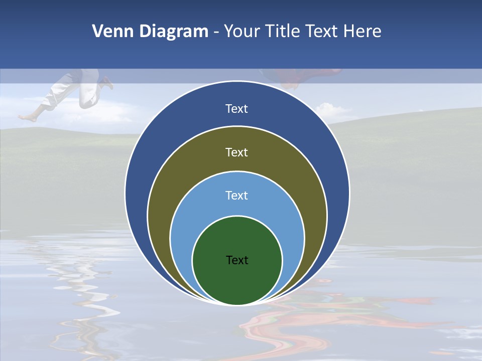 Beautiful Blue Running PowerPoint Template