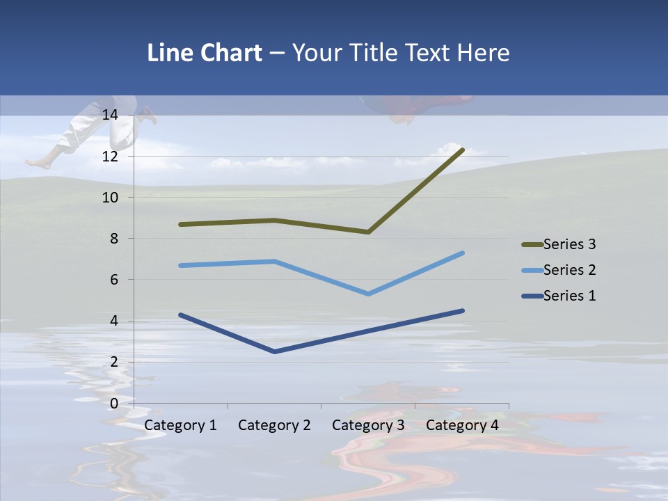 Beautiful Blue Running PowerPoint Template