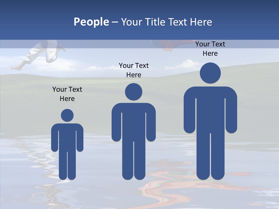 Beautiful Blue Running PowerPoint Template