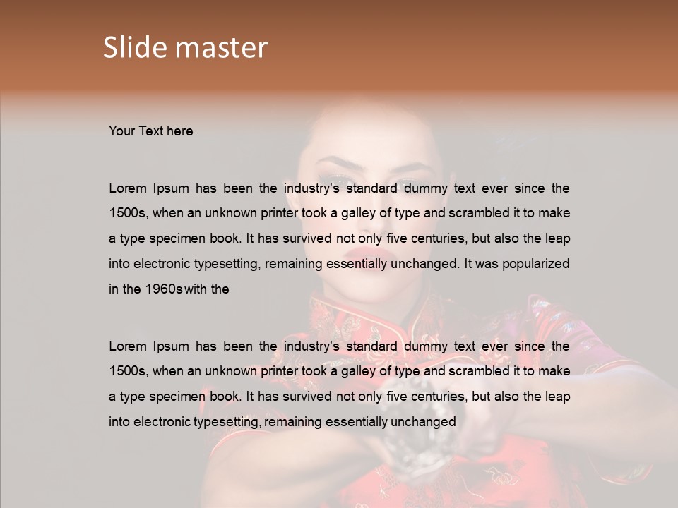 Energetic Person Pattern PowerPoint Template