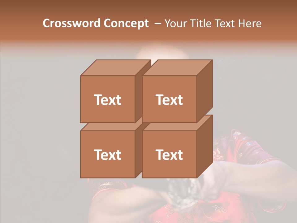 Energetic Person Pattern PowerPoint Template