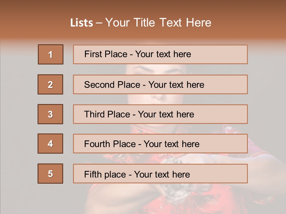 Energetic Person Pattern PowerPoint Template