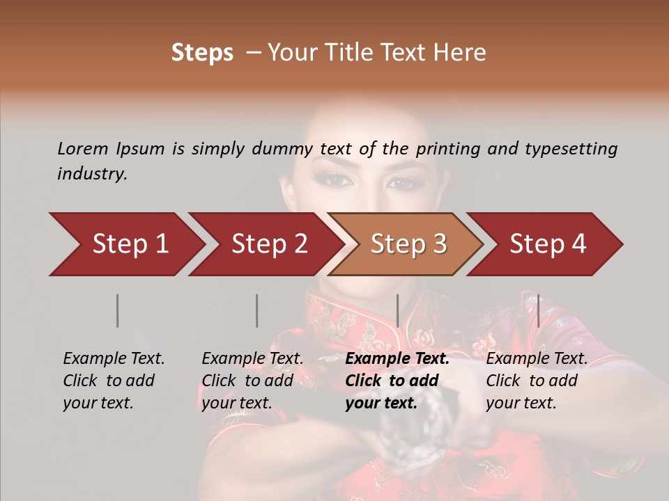 Energetic Person Pattern PowerPoint Template