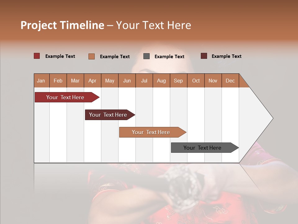 Energetic Person Pattern PowerPoint Template