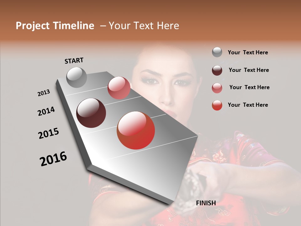Energetic Person Pattern PowerPoint Template