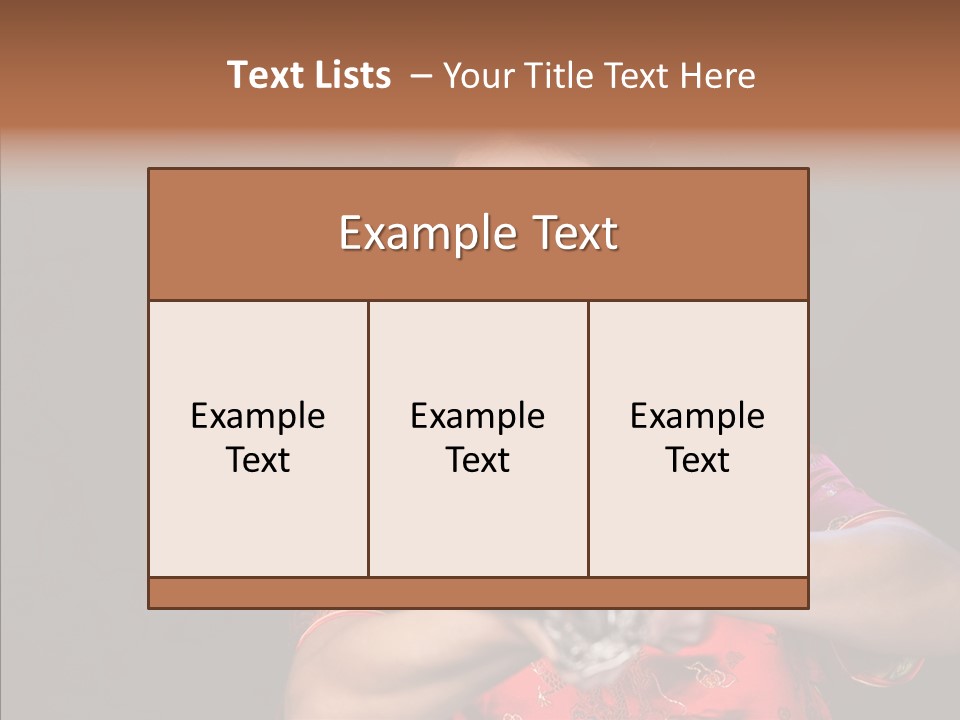 Energetic Person Pattern PowerPoint Template