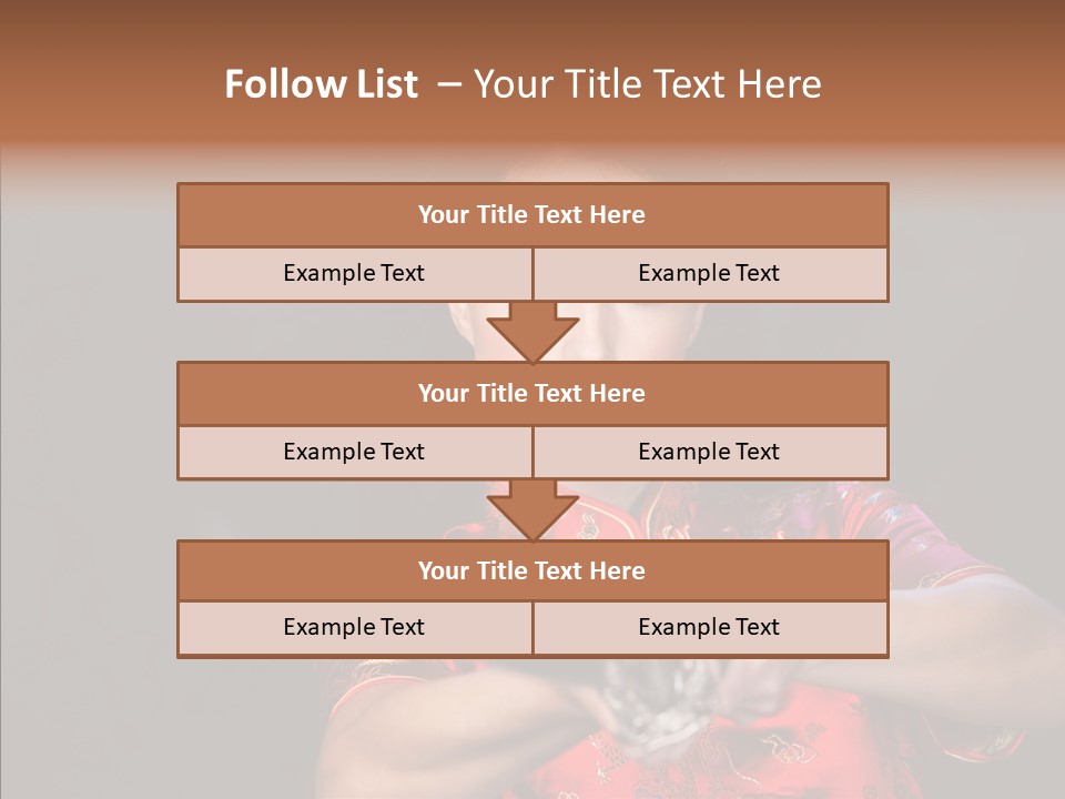 Energetic Person Pattern PowerPoint Template