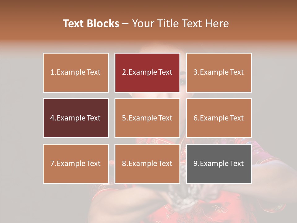 Energetic Person Pattern PowerPoint Template