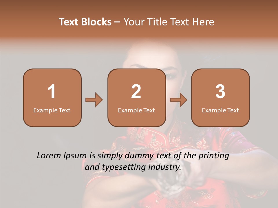 Energetic Person Pattern PowerPoint Template