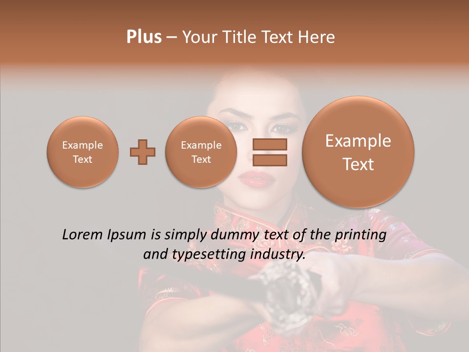 Energetic Person Pattern PowerPoint Template