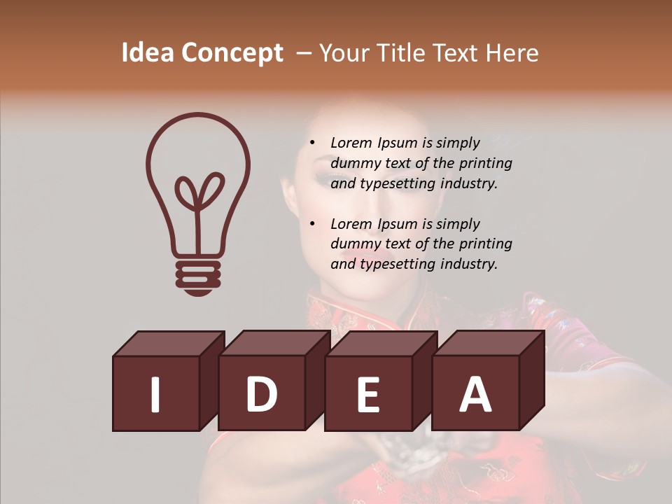 Energetic Person Pattern PowerPoint Template