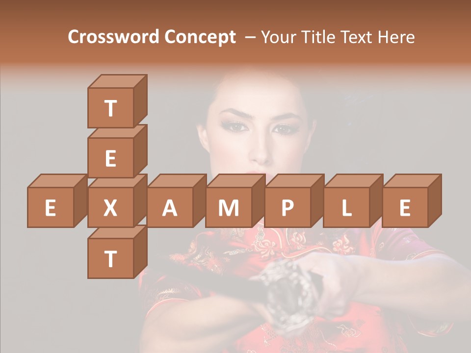 Energetic Person Pattern PowerPoint Template