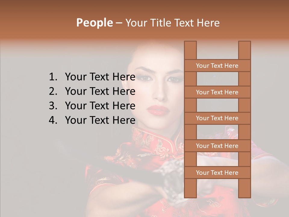 Energetic Person Pattern PowerPoint Template