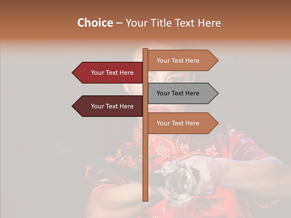 Energetic Person Pattern PowerPoint Template