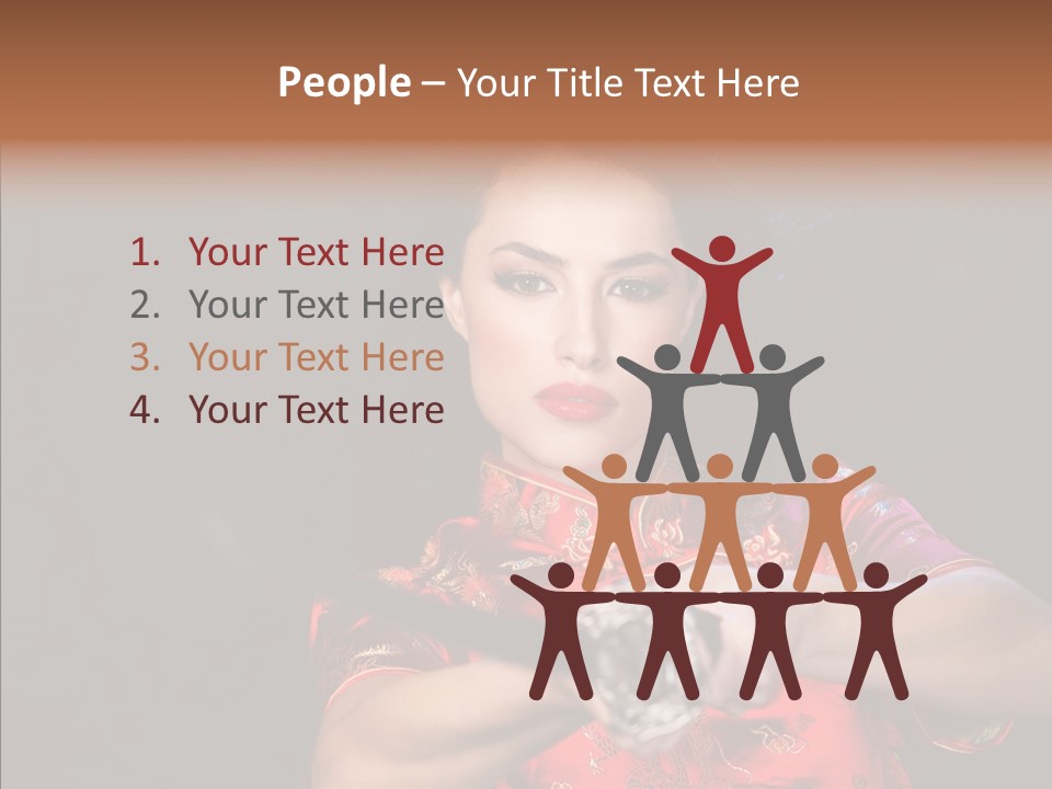 Energetic Person Pattern PowerPoint Template