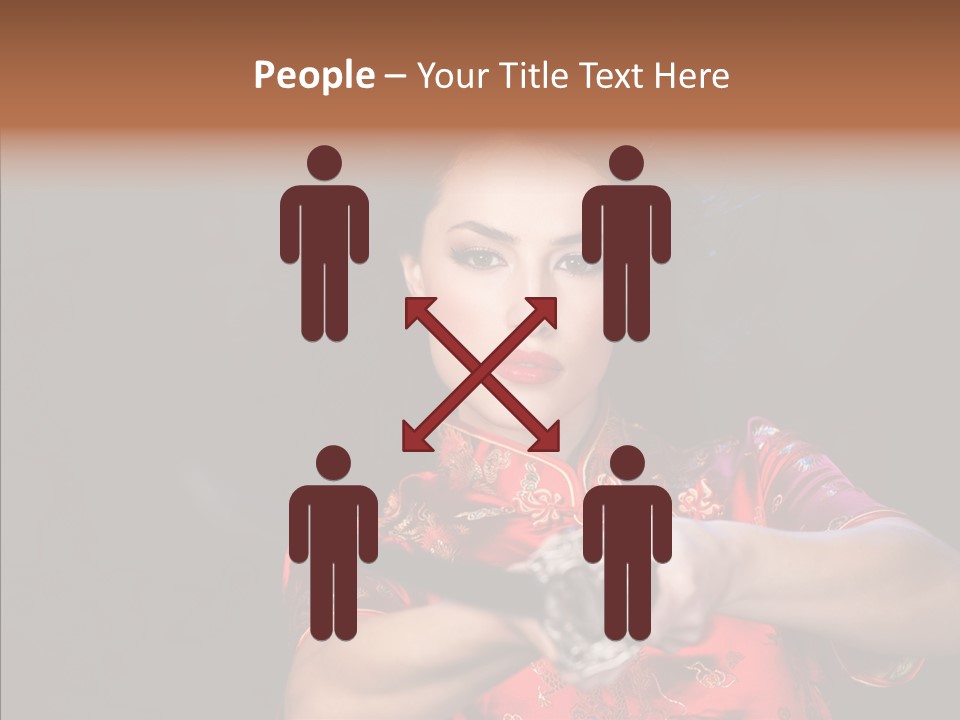 Energetic Person Pattern PowerPoint Template