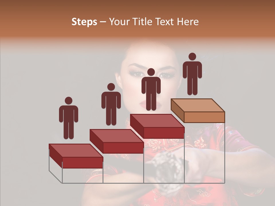Energetic Person Pattern PowerPoint Template