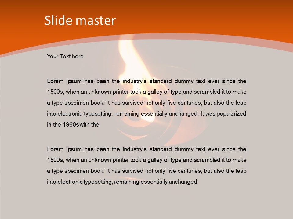 Room Corporation Writing PowerPoint Template