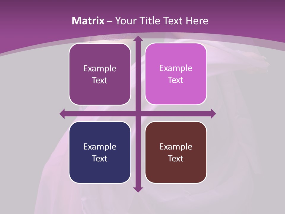 A Beautiful Woman In A Purple Dress Powerpoint Presentation PowerPoint Template