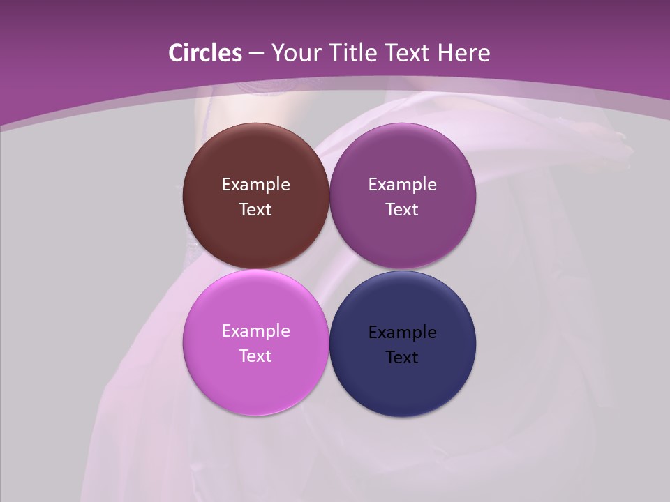 A Beautiful Woman In A Purple Dress Powerpoint Presentation PowerPoint Template